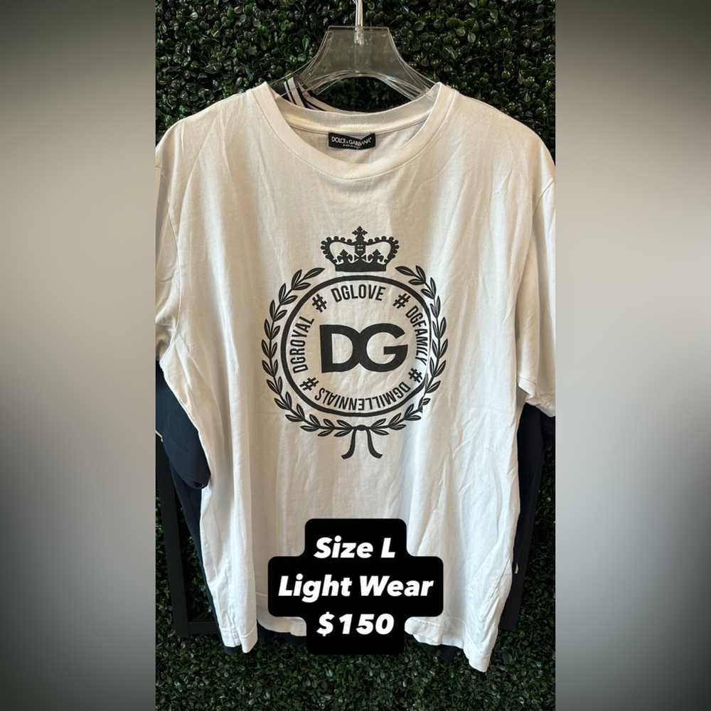 Dolce & Gabbana Cream Graphic Tee